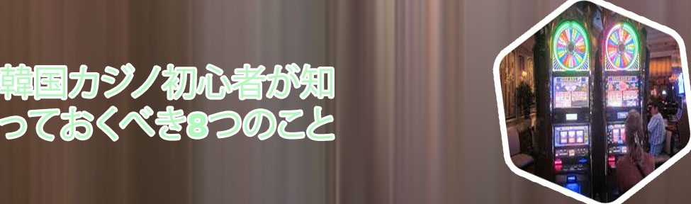 韓国カジノ スロット 遊び方